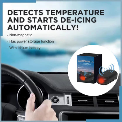 1Pcs Electromagnetic Car Snow and Ice Removal Device Anti-Freeze Technology Molecular Interference System for Vehicle Surfaces