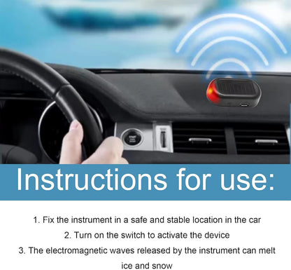 1Pcs Electromagnetic Car Snow and Ice Removal Device Anti-Freeze Technology Molecular Interference System for Vehicle Surfaces